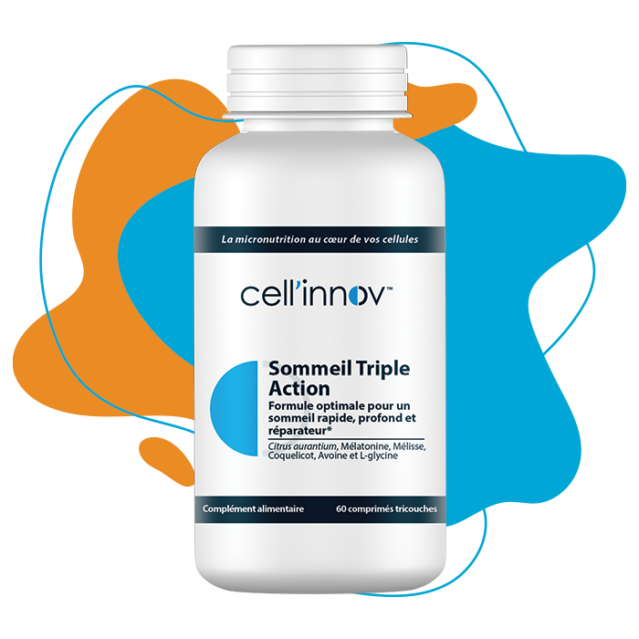 Complément Alimentaire Cell'Innov Sommeil Triple Action - 60 Comprimés - Valable Jusqu'à 04/2026